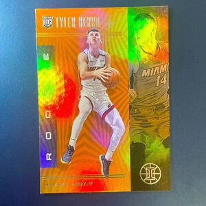 Tyler Herro Rookie Card Orange Prizm RARE 2019-20 Panini Illusions Miami Heat
